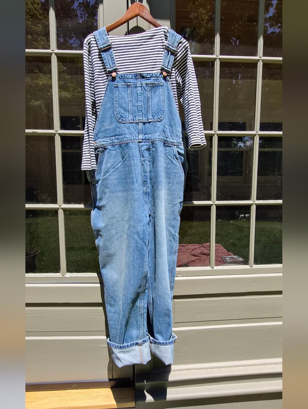 Doen NWT Cotton Denim Utility Overalls Carpenter Wide Leg